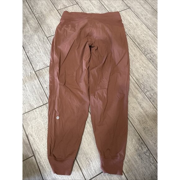 Lululemon Dance Studio Jogger Full Length Mid Rises Rust Brown Lined Size M 8 - Picture 5 of 7